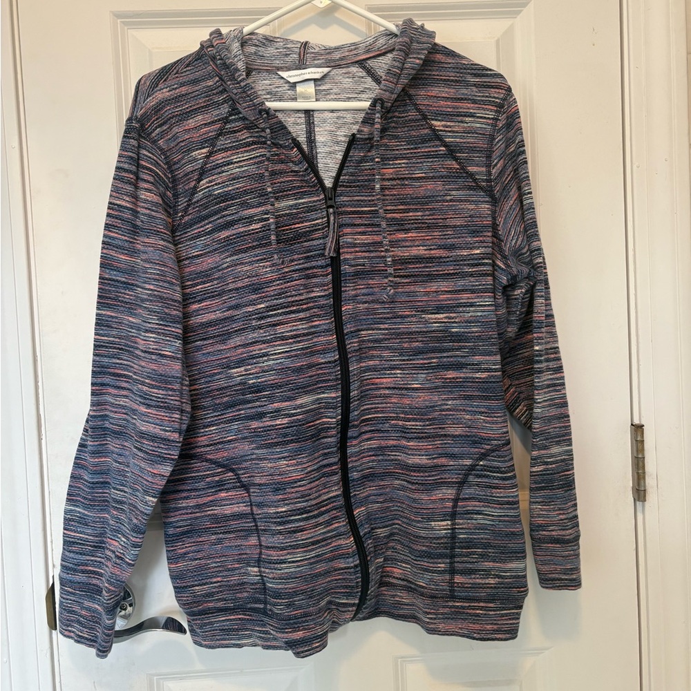 Multicolor zip up top
